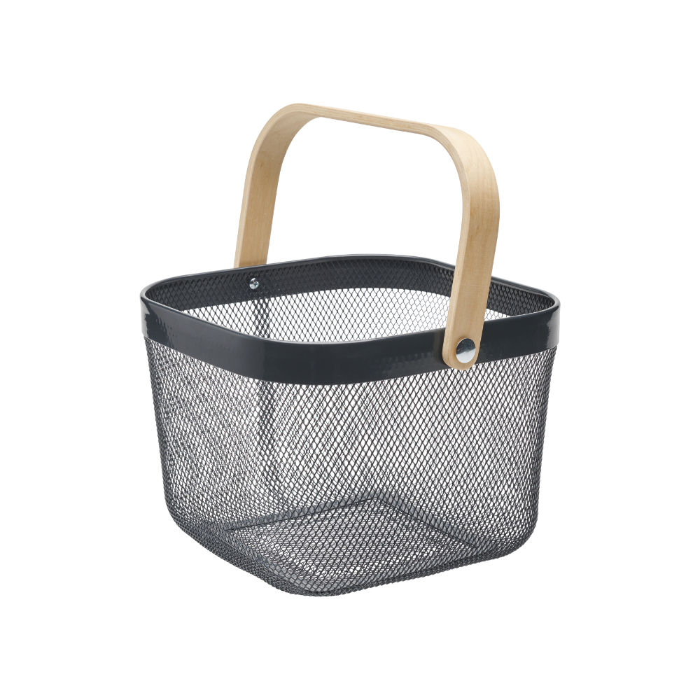 guillouard-luciole-panier-m-tal-10l-gris-anse-bois image 1