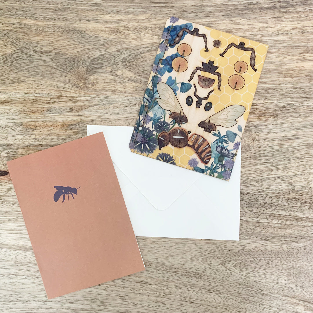 mes-courses-en-vrac-carte-bois-assembler-abeille-15x11-cm image 2