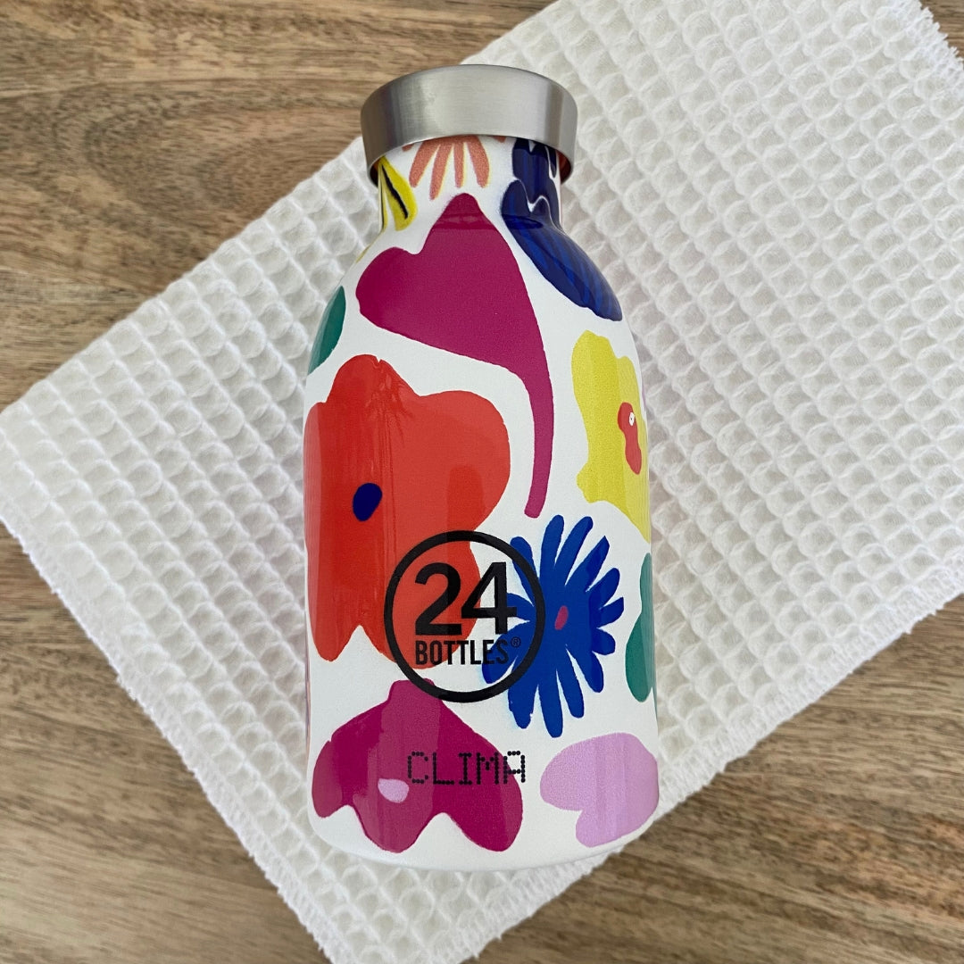 24-bottles-clima-gourde-isotherme-330ml-fiorita-inox image 2