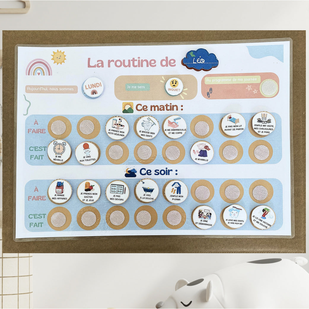 mes-courses-en-vrac-routine-jour-tableau-enfant-matin-soir image 1