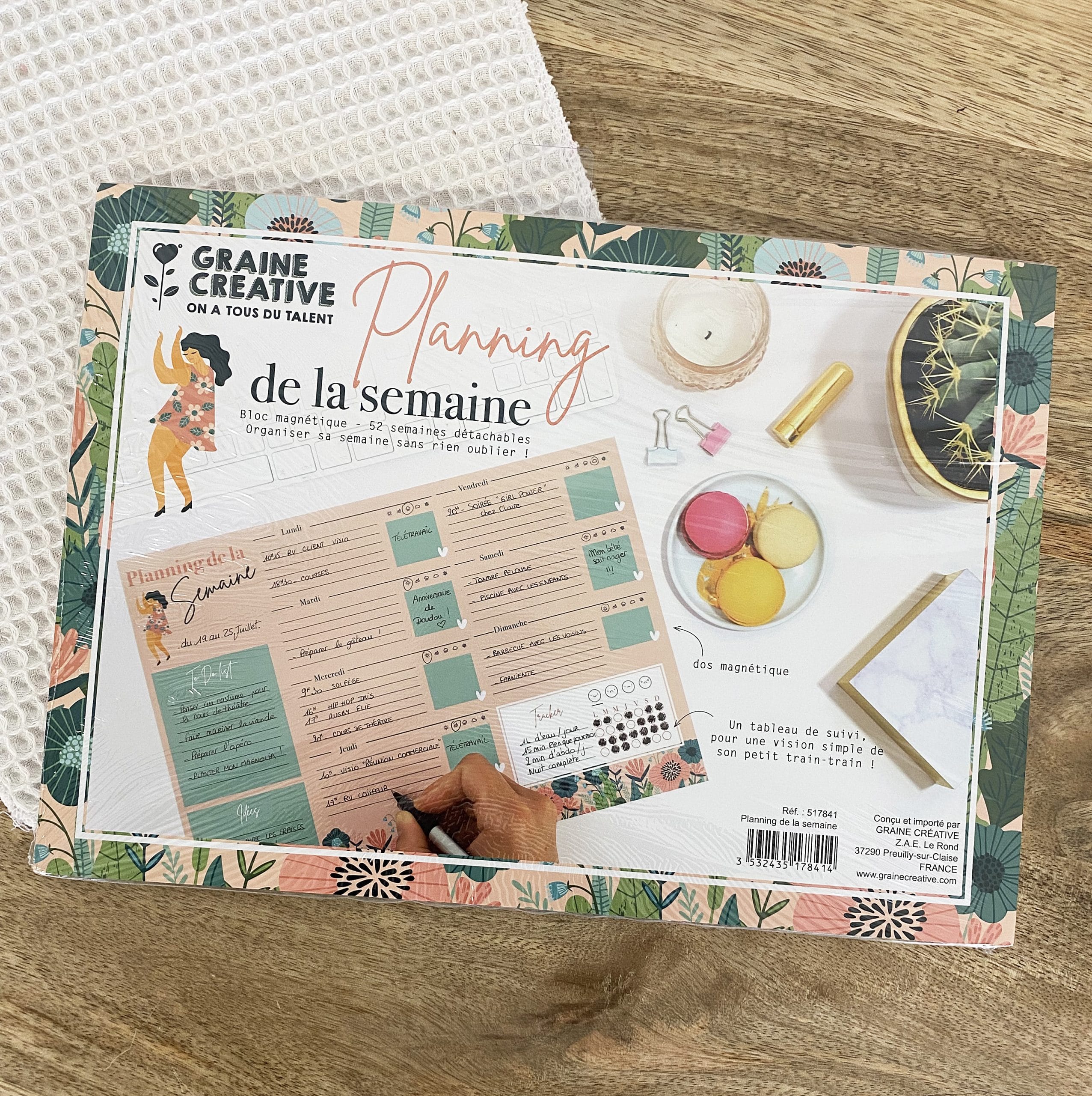 growing-paper-planning-semaine-magn-tique-a4-52-feuilles image 1