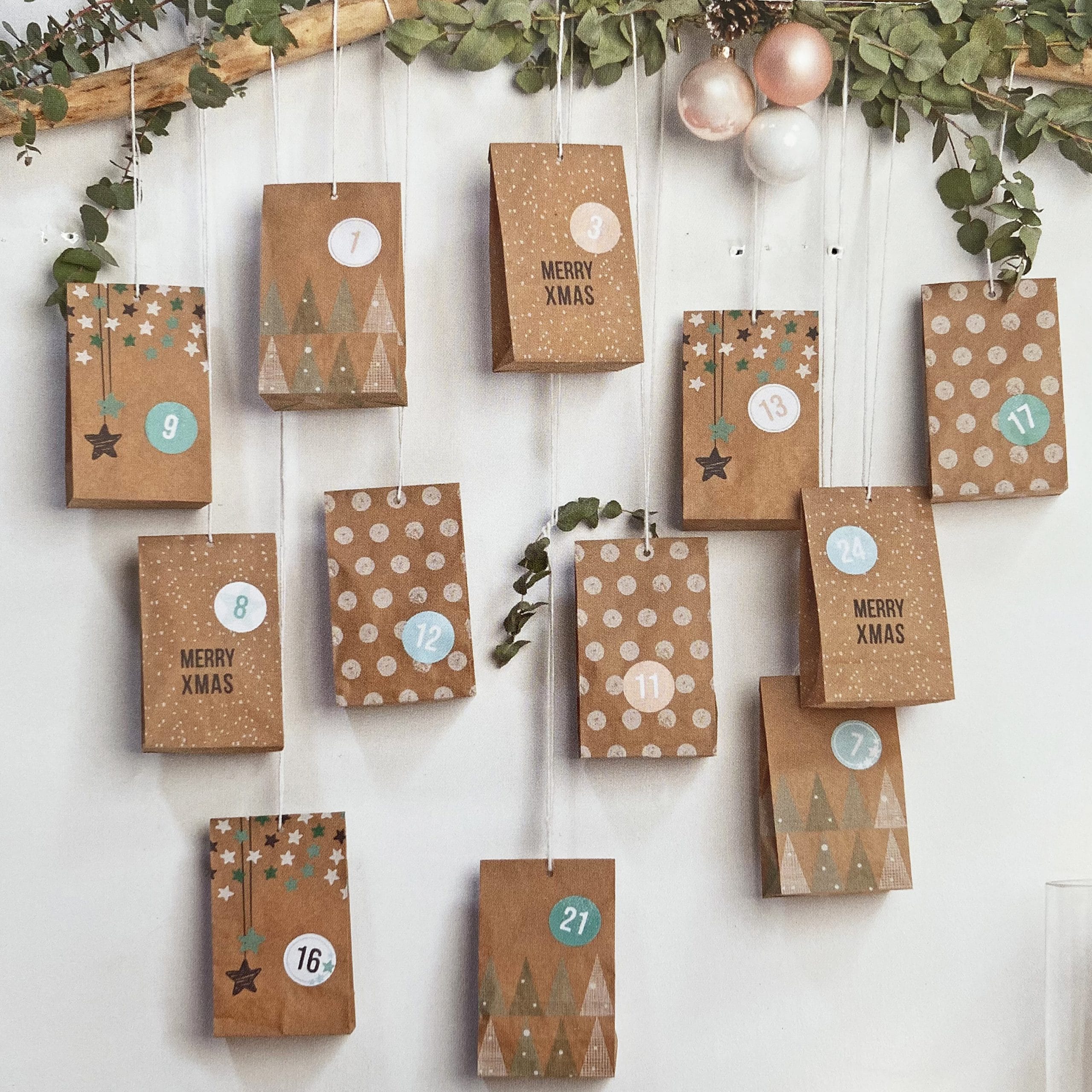kit-calendrier-de-l-avent-kraft-24-sachets-remplir-no-l image 1