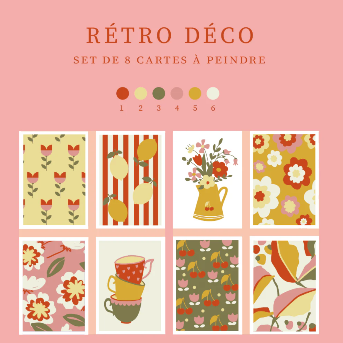 mes-courses-en-vrac-r-tro-d-co-peinture-num-ro-kit-8-cartes image 4