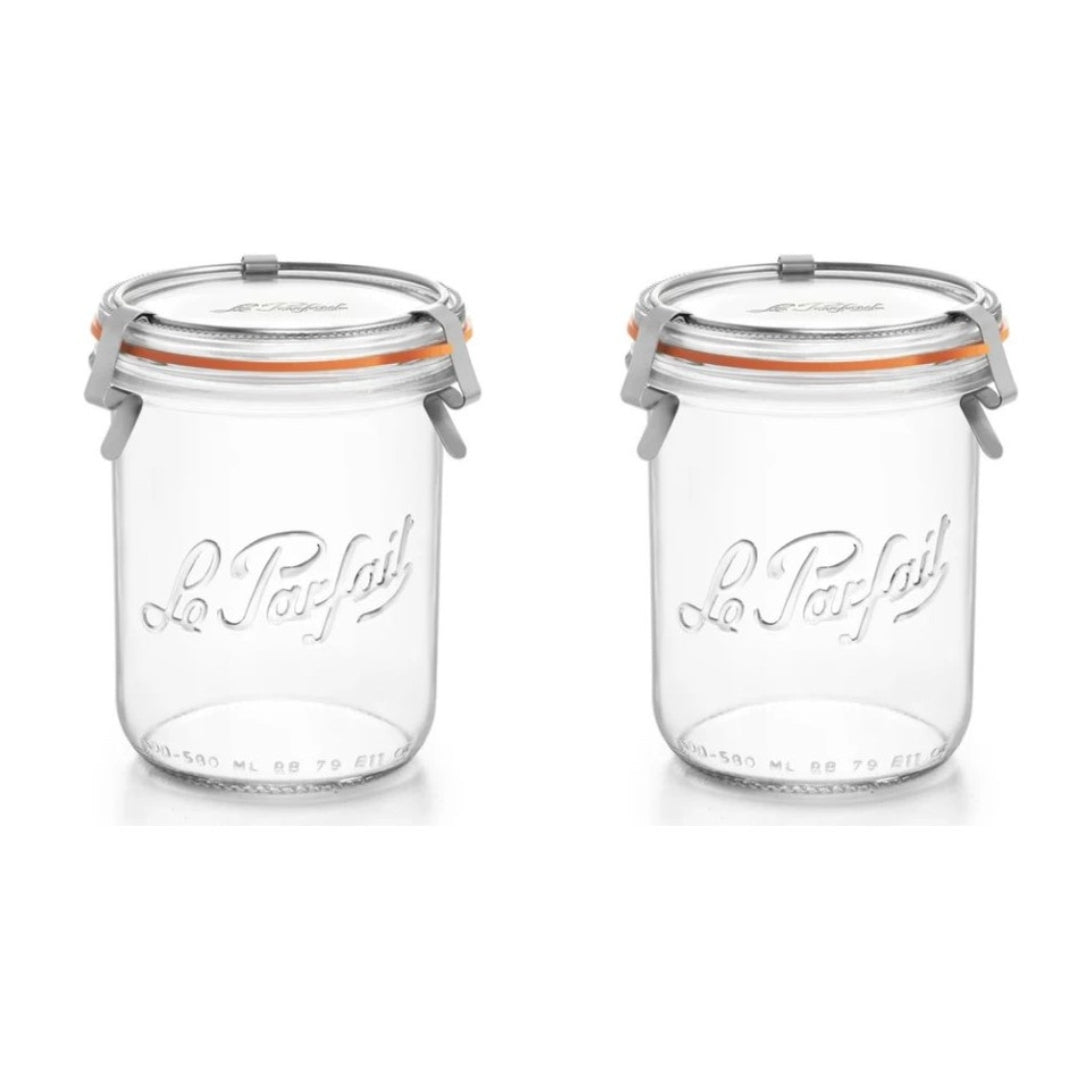 le-parfait-bistrot-lot-2-bocaux-verre-580-ml image 2