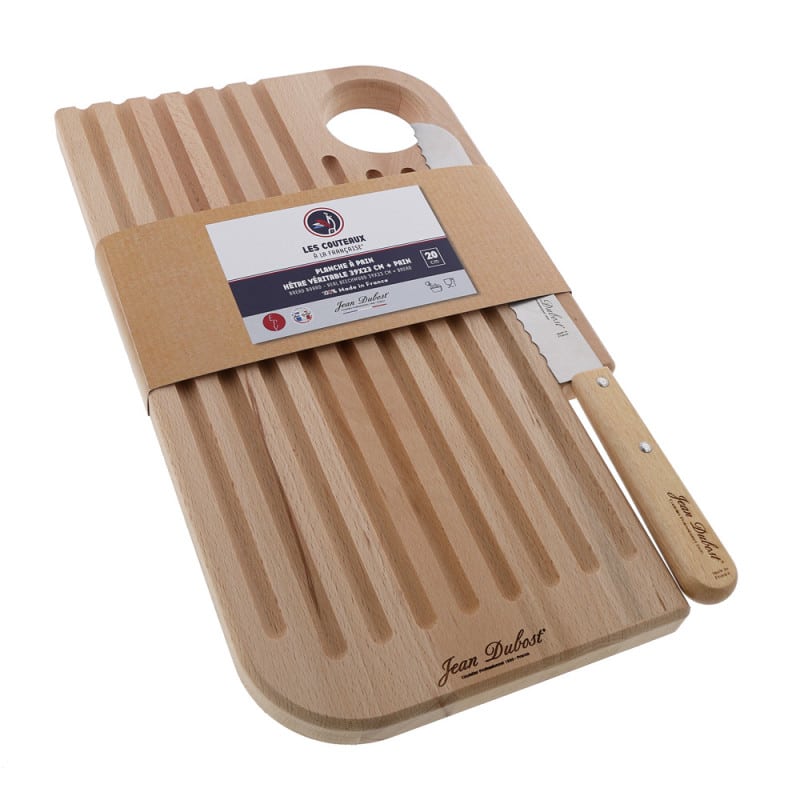 mes-courses-en-vrac-planche-d-couper-bois-h-tre-39-cm-avec-couteau image 1