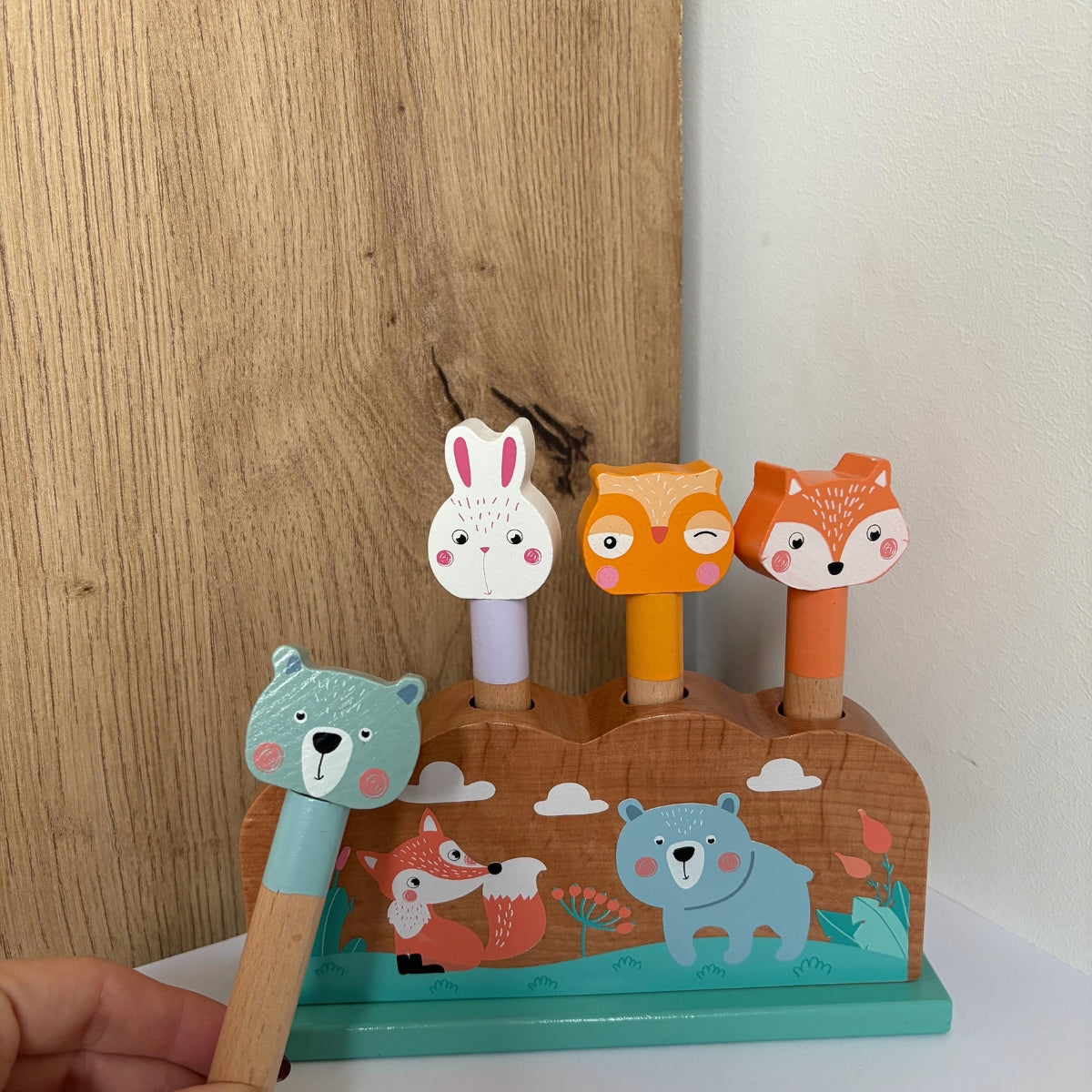 smallfoot-animaux-sauteurs-pastel-jeu-encastrement-bois image 3