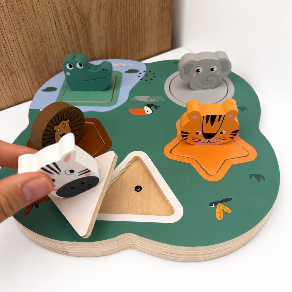 small-foot-puzzle-safari-puzzle-bois-sonore-12-mois image 2