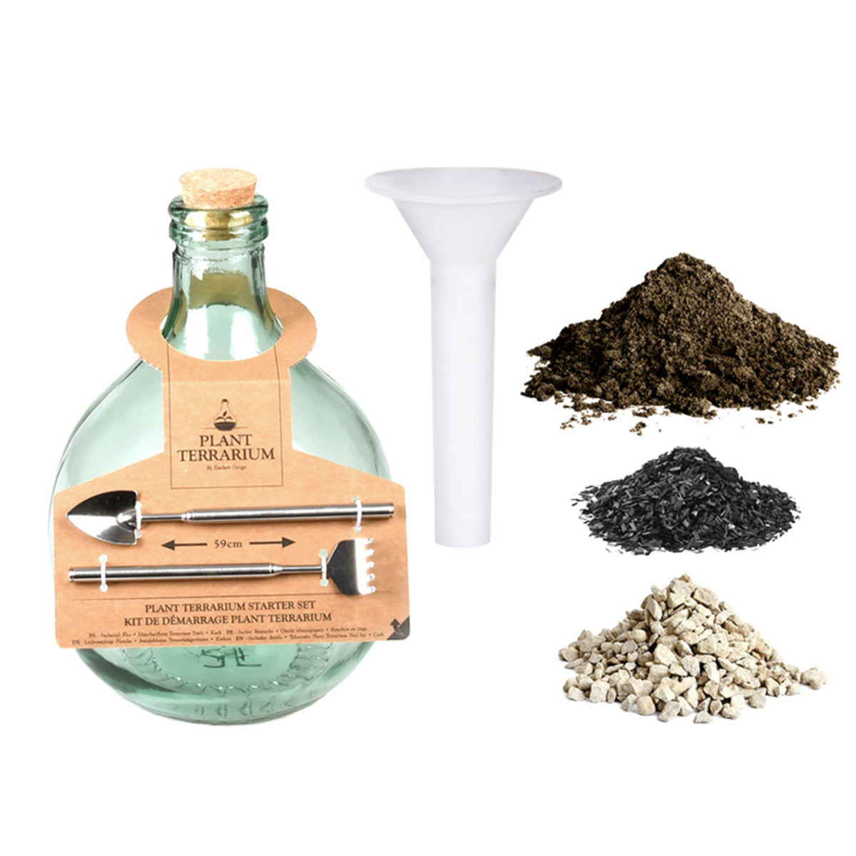 kit-terrarium-v-g-tal-diy-5-l-bouteille-verre-li-ge image 1