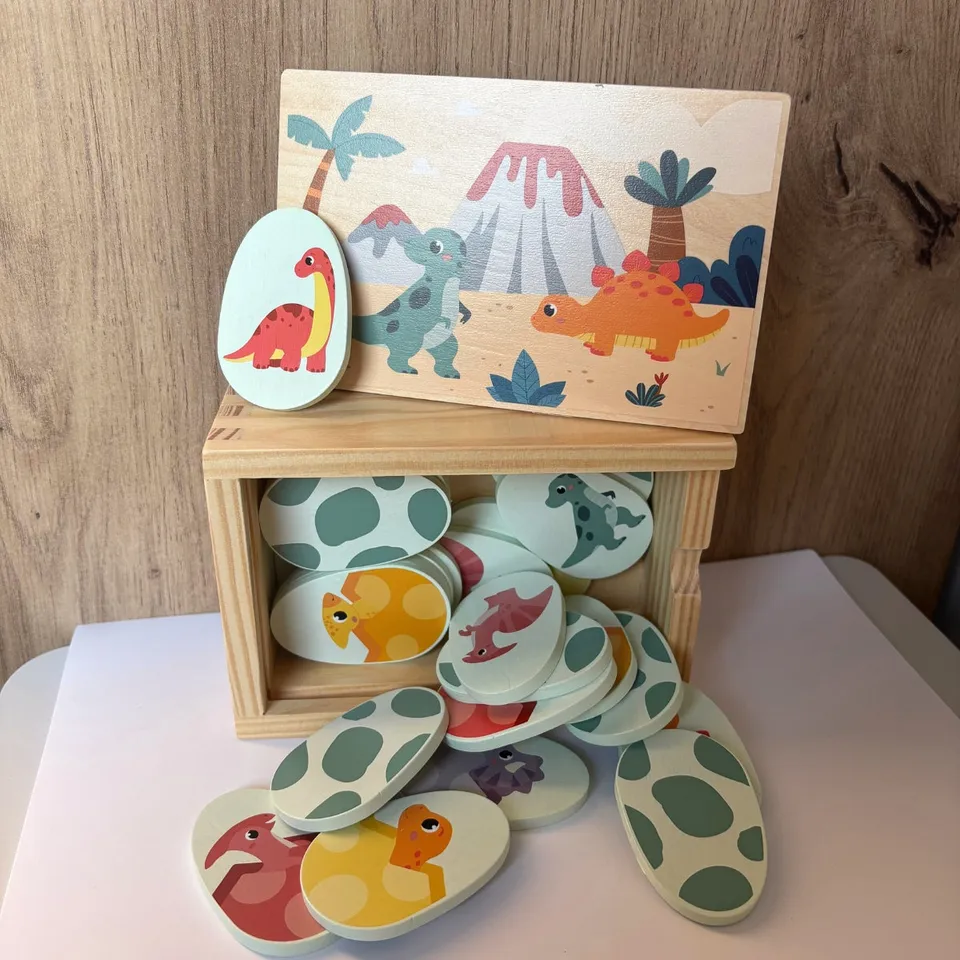 smallfoot-dino-m-mo-bois-dinosaures-memory-enfant image 1