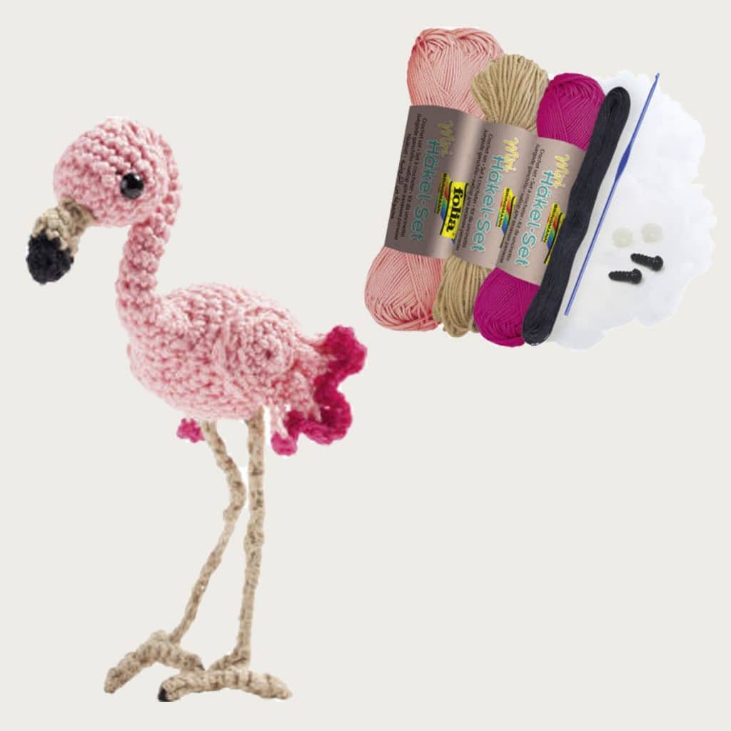la-petite-picerie-kit-crochet-flamant-rose-8-10-cm image 1