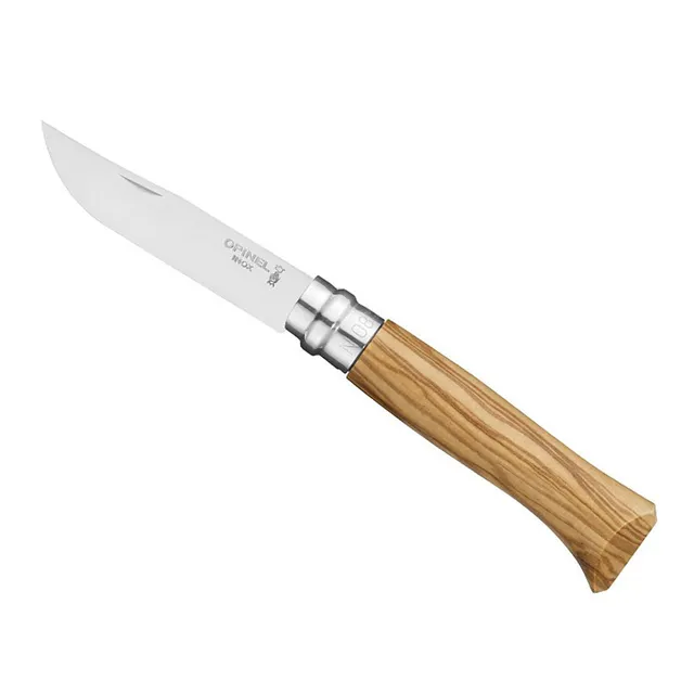 opinel-couteau-olivier-n-08-pliant-manche-bois image 1