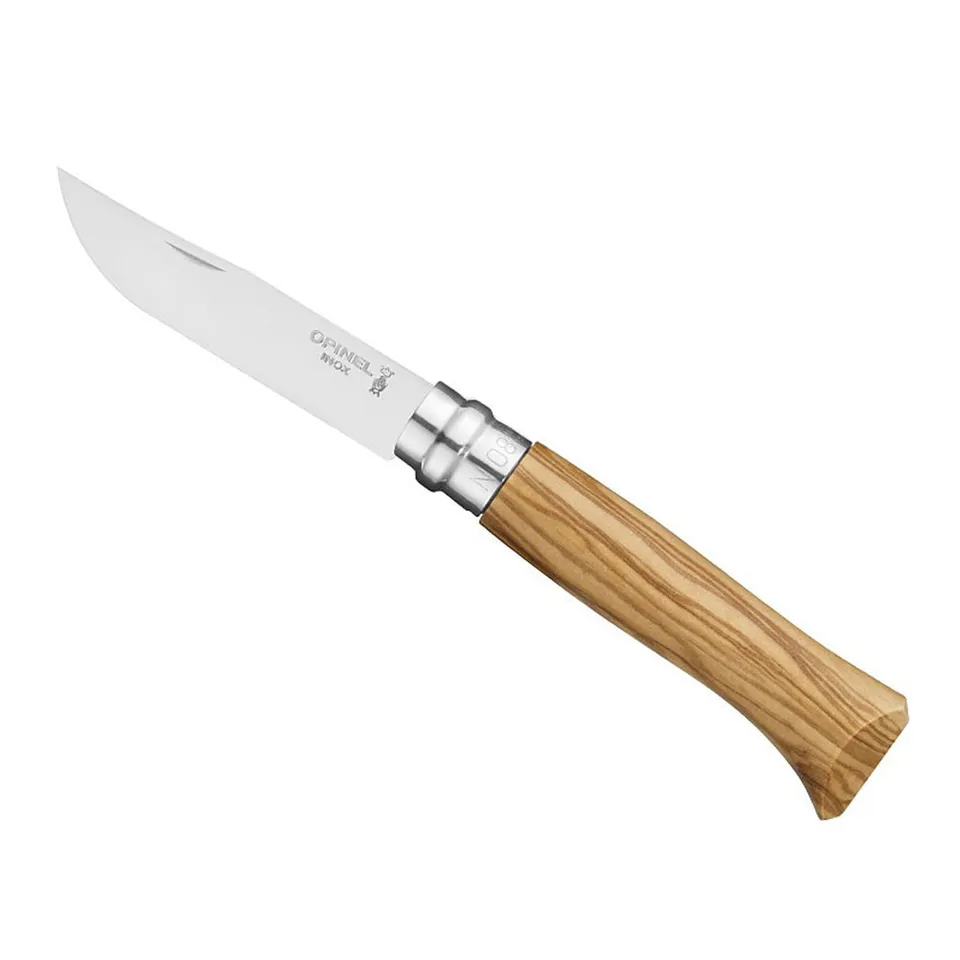 opinel-couteau-olivier-n-08-pliant-manche-bois image 1