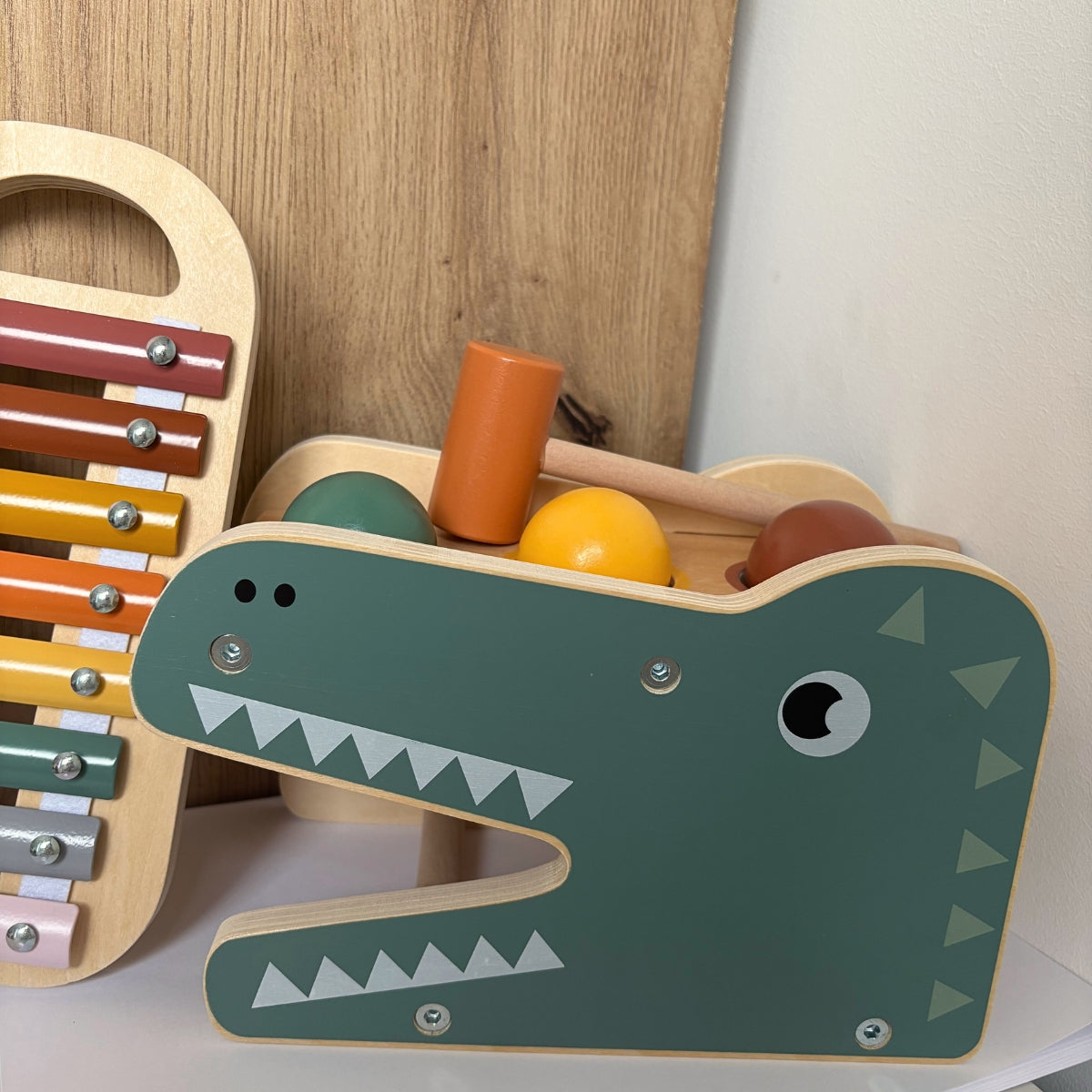 smallfoot-safari-banc-marteler-xylophone-bois-enfant image 2