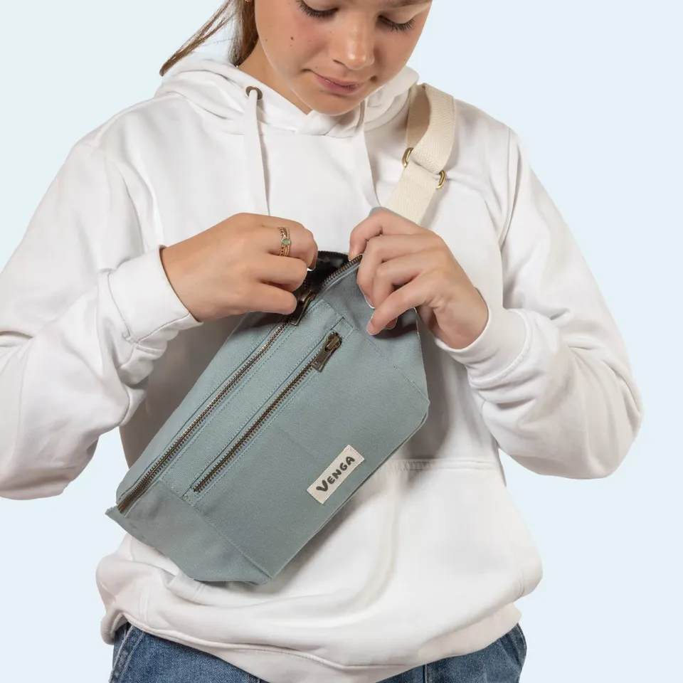 venga-sac-banane-bleu-silex-coton-bio-poche-zipp-e image 1