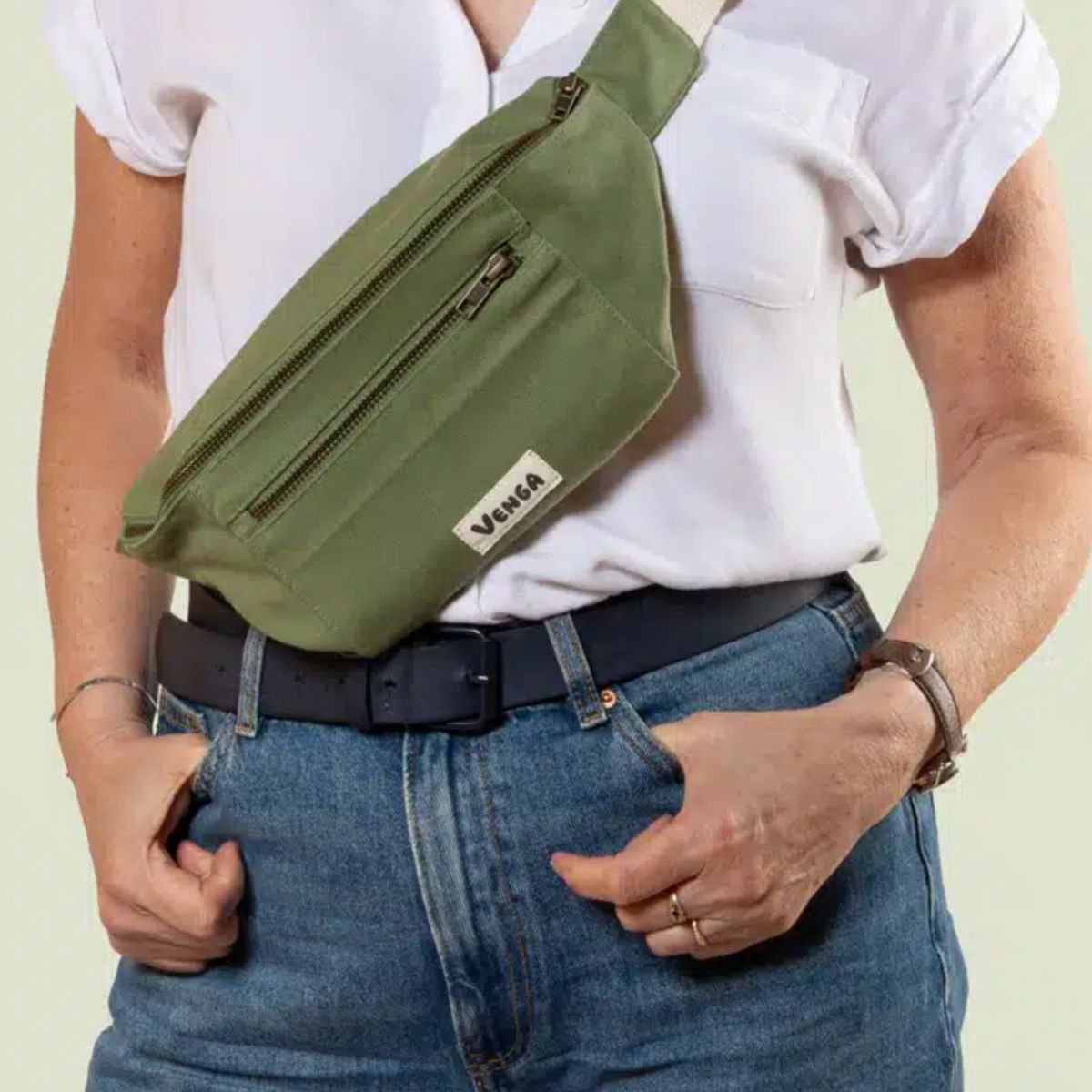 venga-sac-banane-vert-sauge-coton-bio-gots image 1