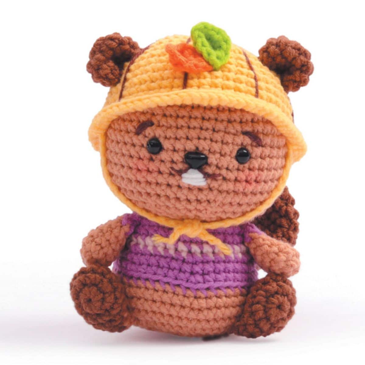 graine-cr-ative-kit-amigurumi-castor-crochet-13-cm image 3