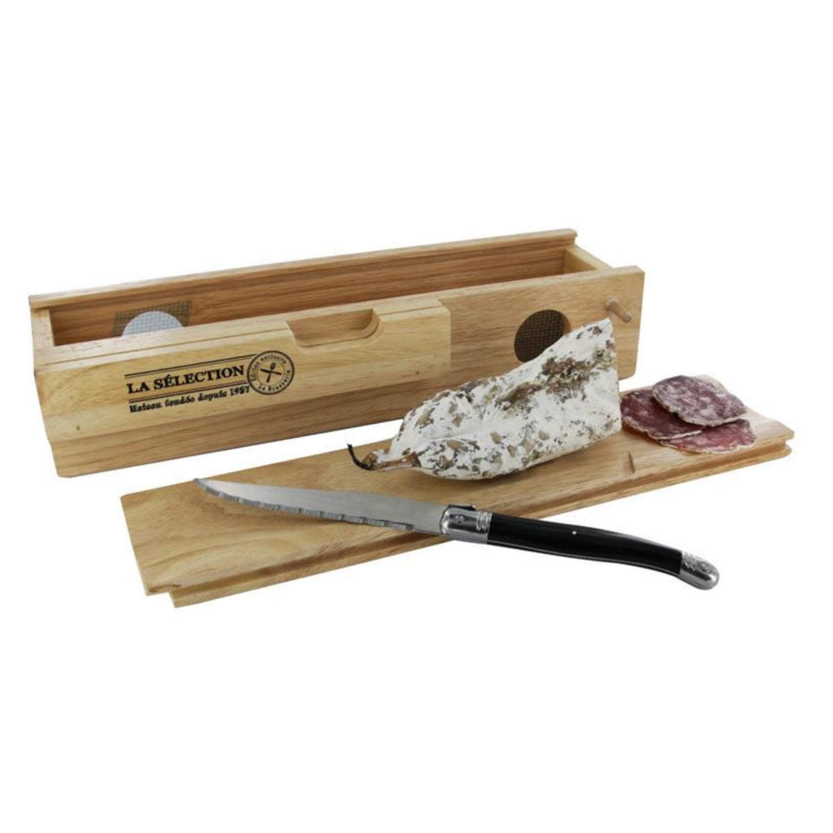 mes-courses-en-vrac-cave-saucisson-bois-avec-couteau image 2