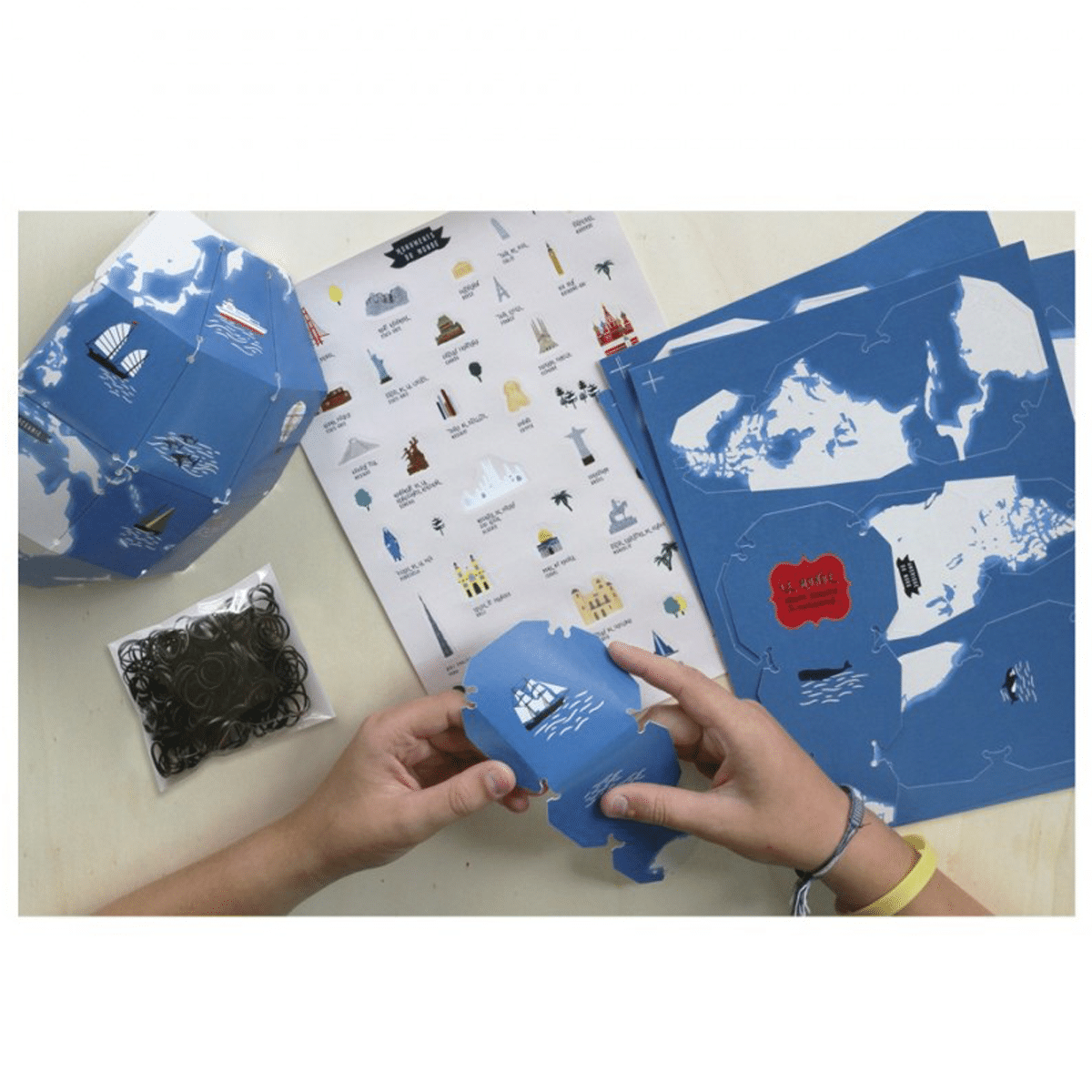 kit-cr-atif-globe-terrestre-3d-carton-27-cm-enfant image 2