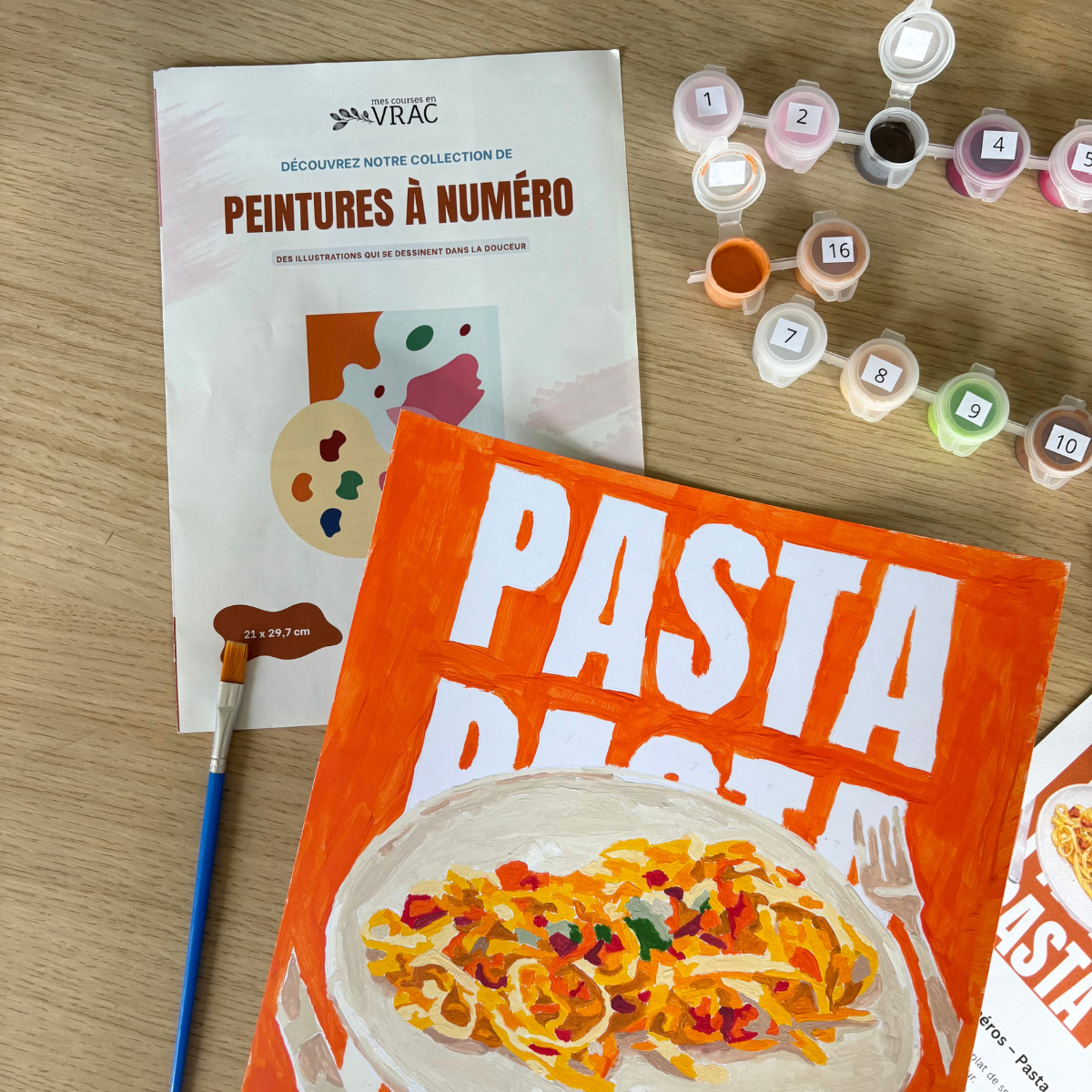 peinture-au-num-ro-pasta-kit-tableau-cuisine-a4-d-butant image 5