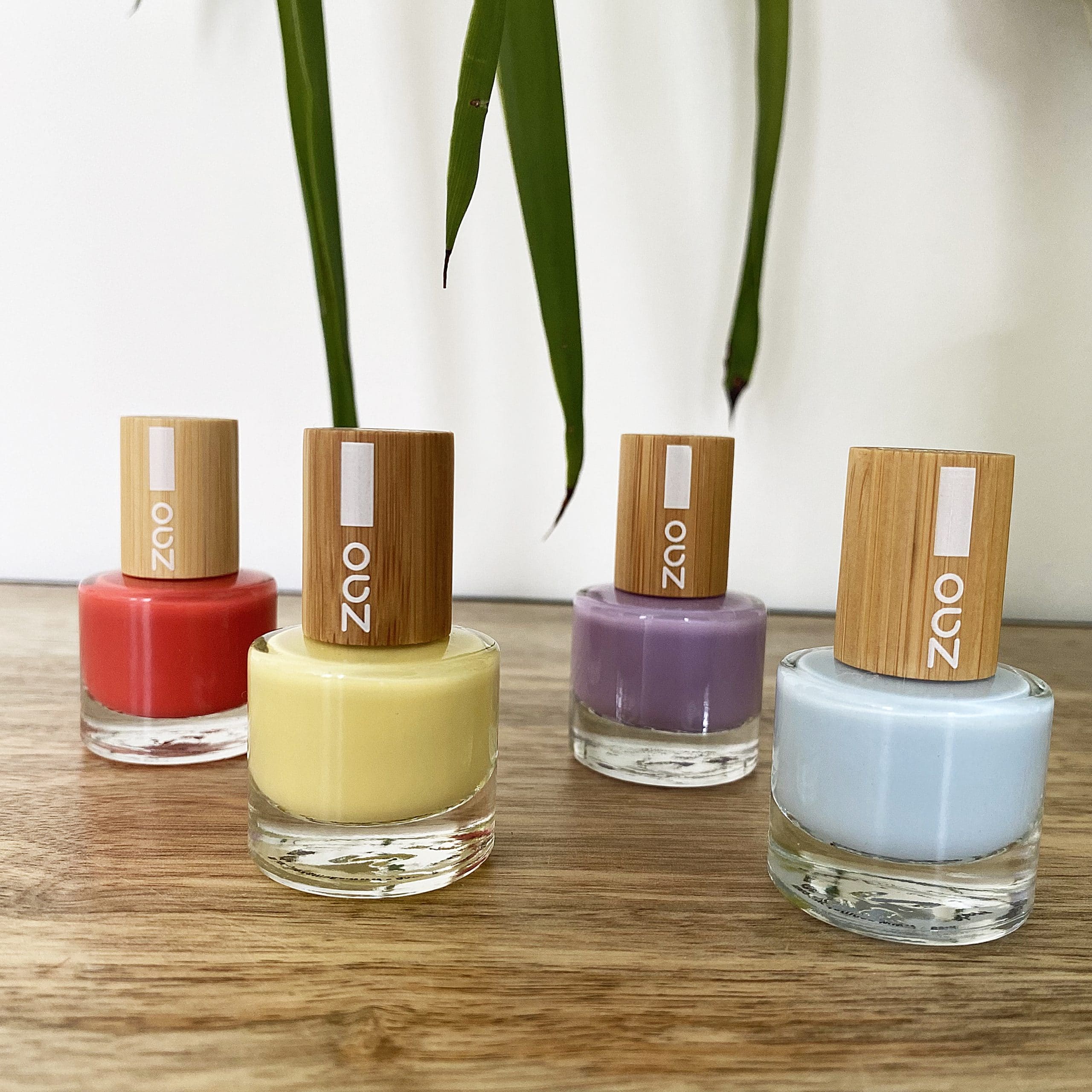 zao-set-4-vernis-biosourc-s-pastel-tons-doux-et-corail image 2
