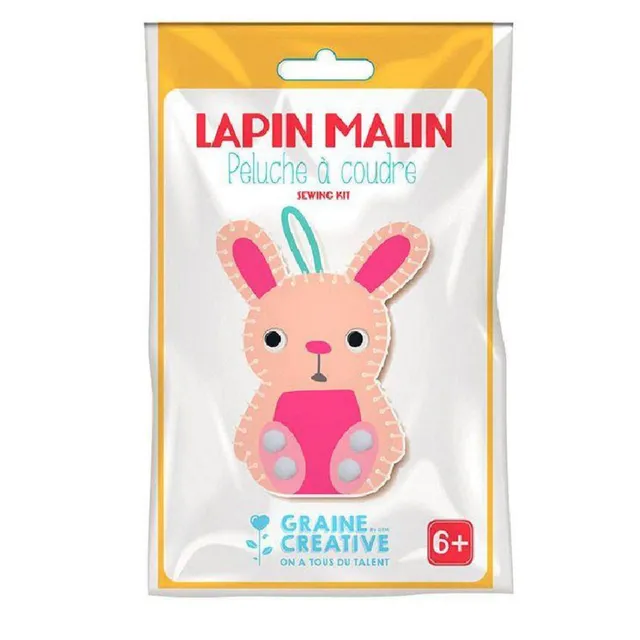 graine-cr-ative-kit-peluche-coudre-lapin-feutrine-12-cm image 1
