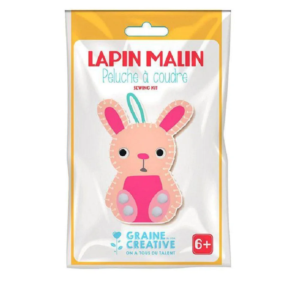 graine-cr-ative-kit-peluche-coudre-lapin-feutrine-12-cm image 1