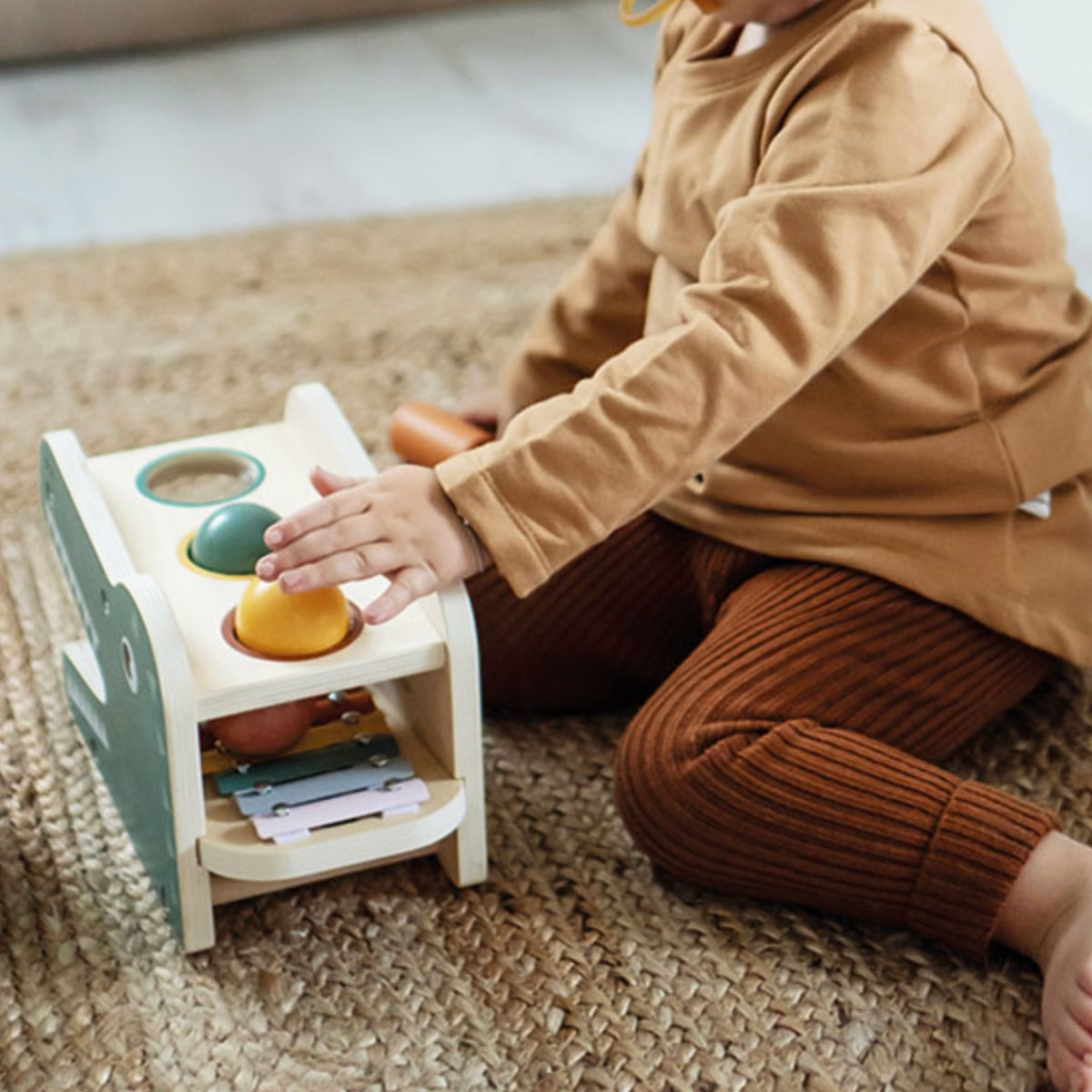 smallfoot-safari-banc-marteler-xylophone-bois-enfant image 7
