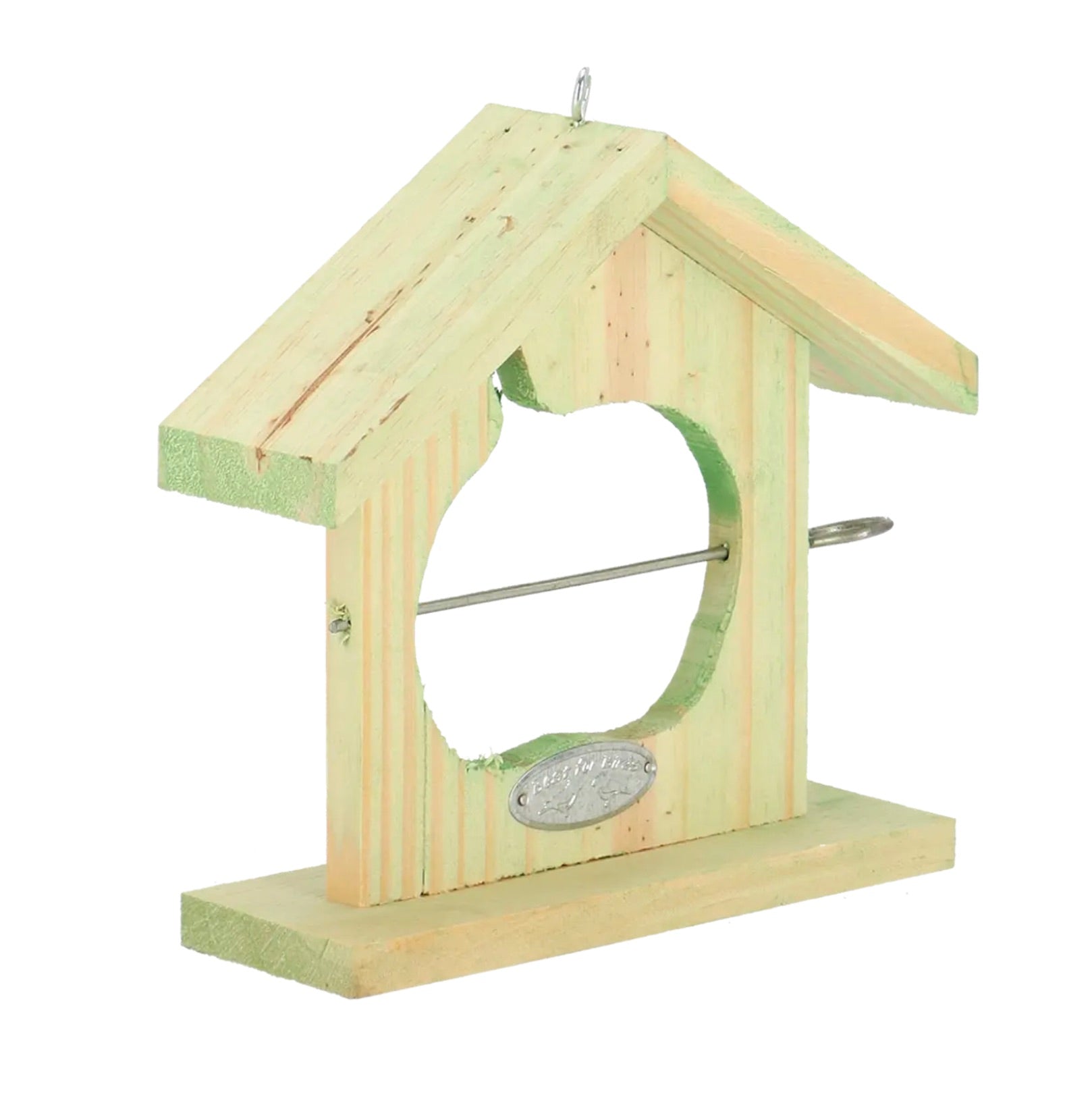 esschert-design-maison-pomme-mangeoire-oiseaux-bois image 2