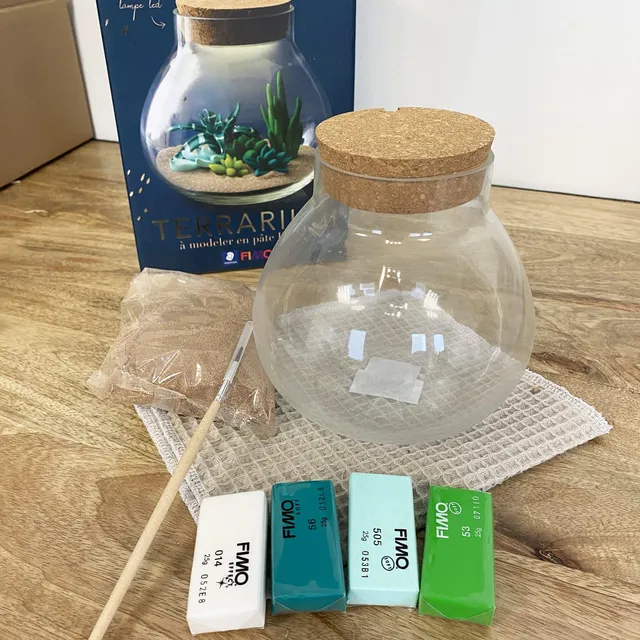 mes-courses-en-vrac-terrarium-fimo-faire-soi-m-me-verre-led image 1