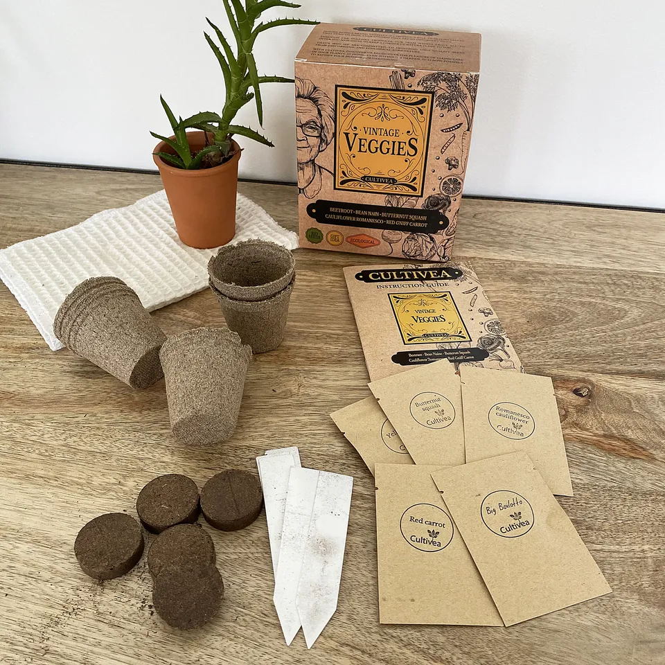cultivea-coffret-l-gumes-vintage-bio-kit-potager-5-vari-t-s image 1