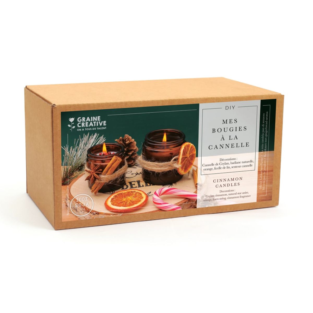 coffret-bougies-cannelle-kit-cire-soja-2-pots image 1