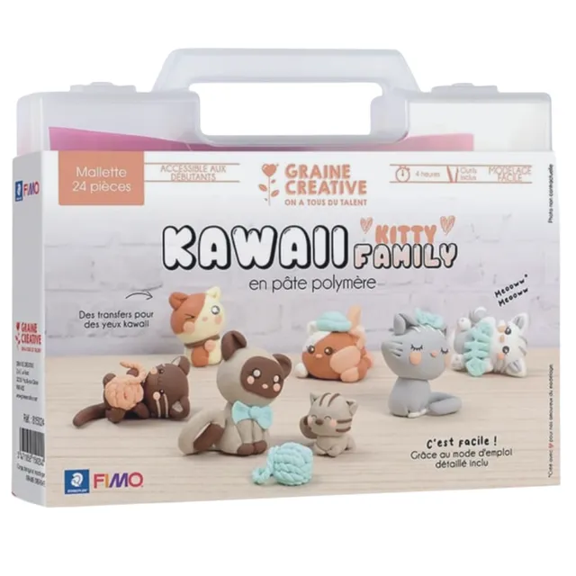 mes-courses-en-vrac-kit-fimo-kitty-family-p-te-polym-re-6-ans image 1