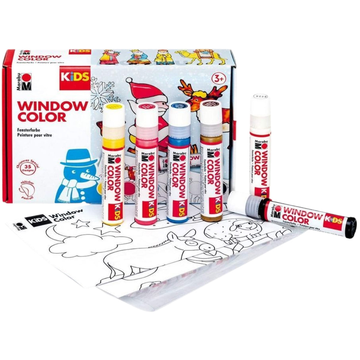 kit-peinture-fen-tre-no-l-6-tubes-motifs-inclus image 2