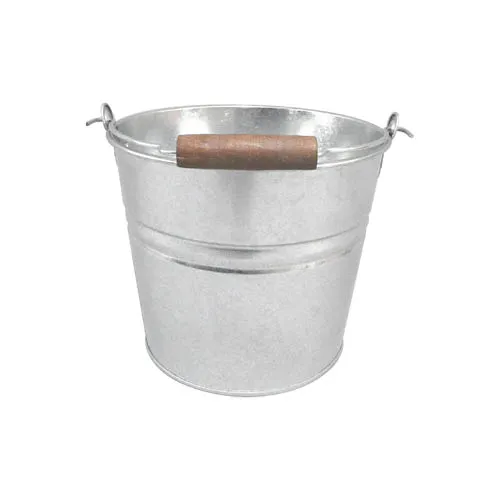 guillouard-luciole-seau-acier-galvanis-4-5l-poign-e-bois image 1