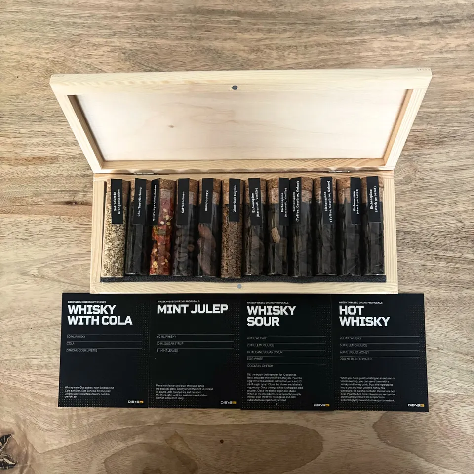 kit-cuisine-coffret-diy-12-pices-whisky-bois-cadeau image 1