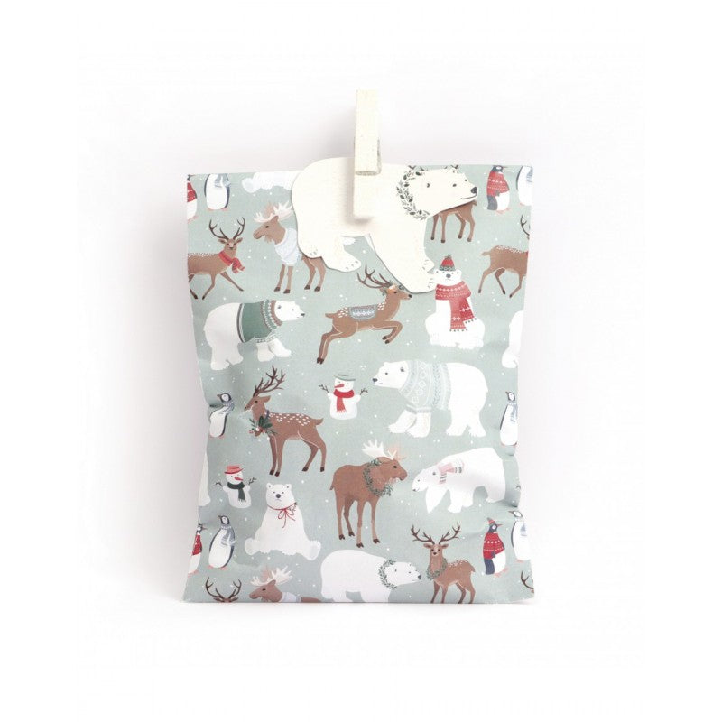 mes-courses-en-vrac-kit-6-sachets-kraft-animaux-de-no-l-papier image 1