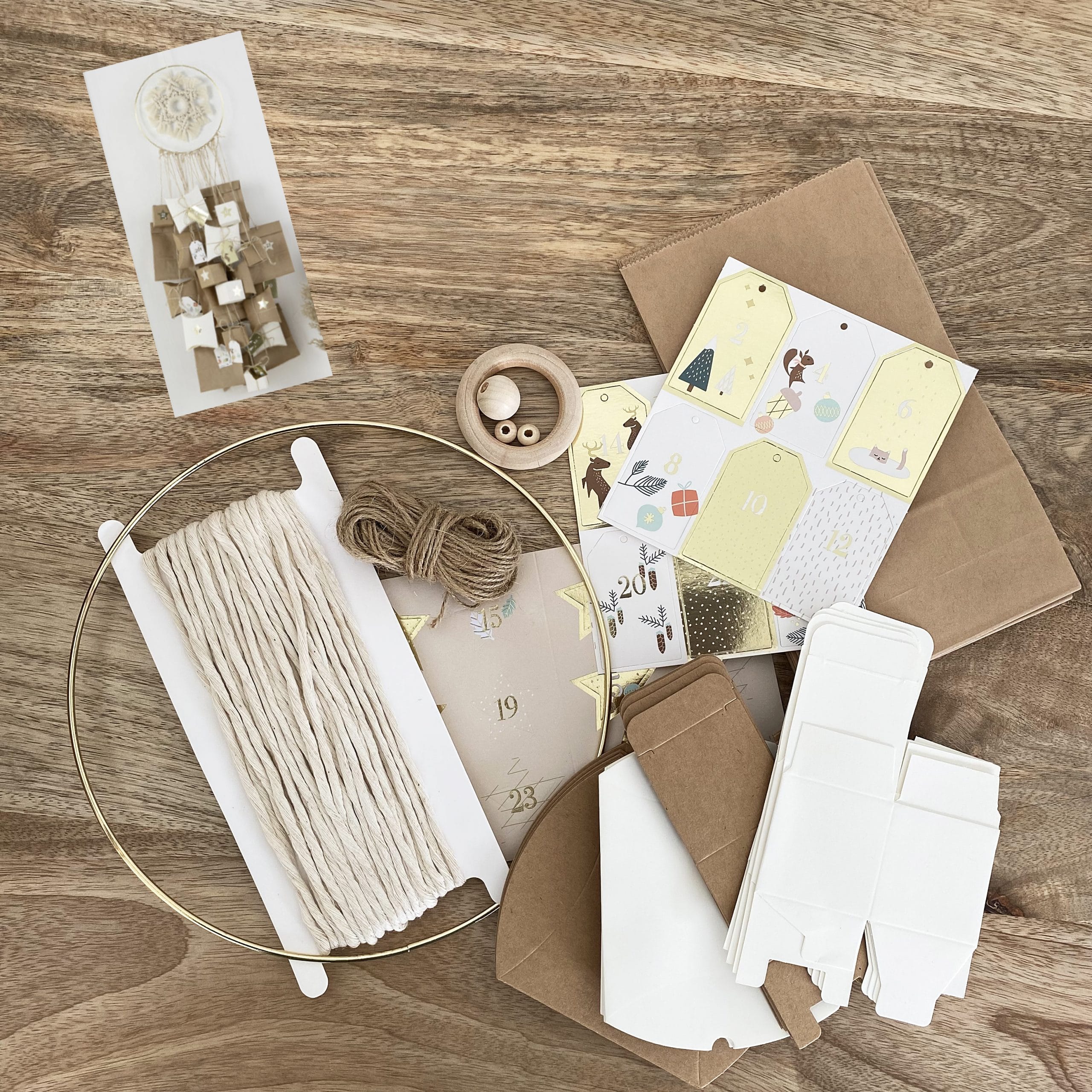 mes-courses-en-vrac-macram-kit-calendrier-de-l-avent-faire-55-pi-ces image 3