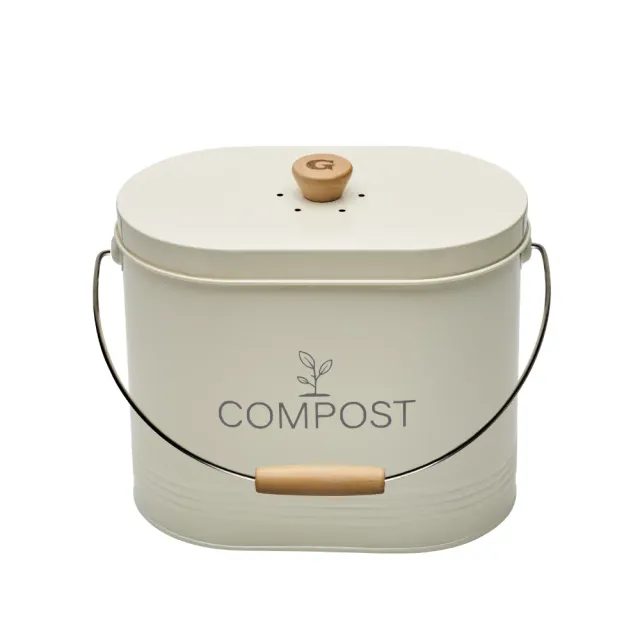 guillouard-luciole-seau-compost-7l-beige-filtre-charbon image 1