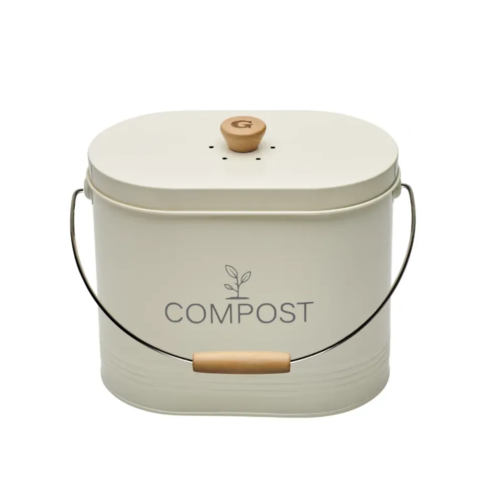 guillouard-luciole-seau-compost-7l-beige-filtre-charbon image 1