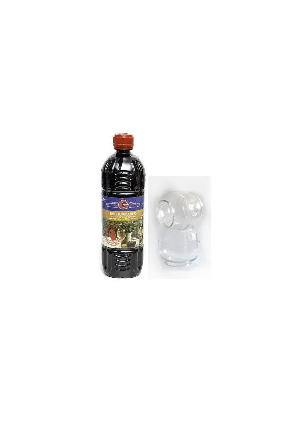 guillouard-luciole-kit-2-verrines-huile-1l-lampe-temp-te image 1