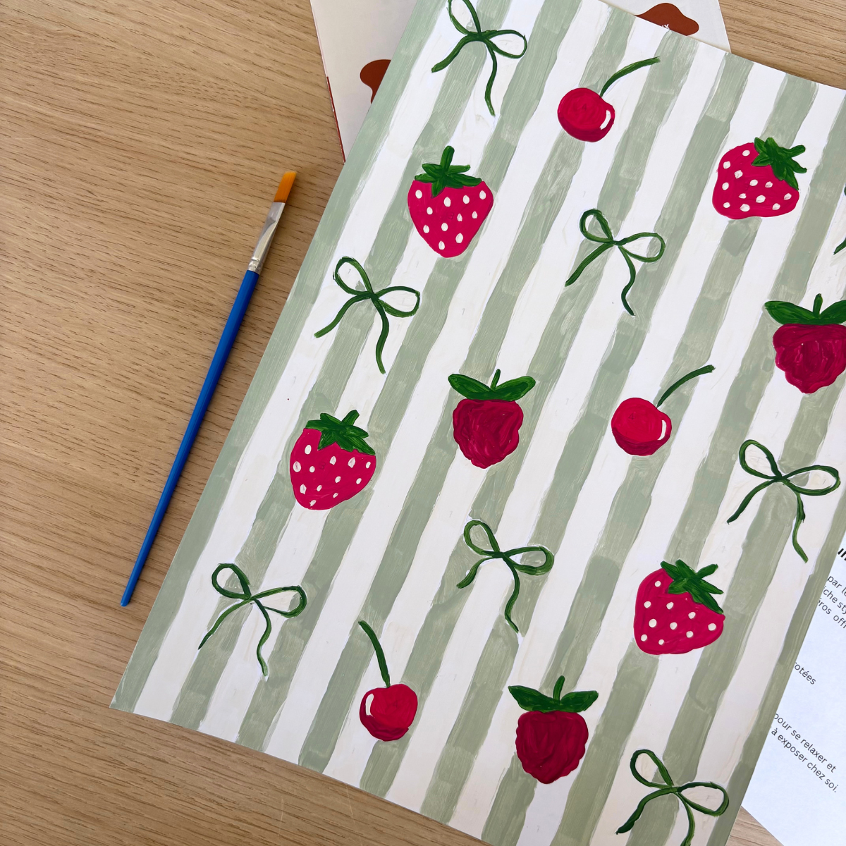 mes-courses-en-vrac-peinture-au-num-ro-fruits-rouges-a4 image 4