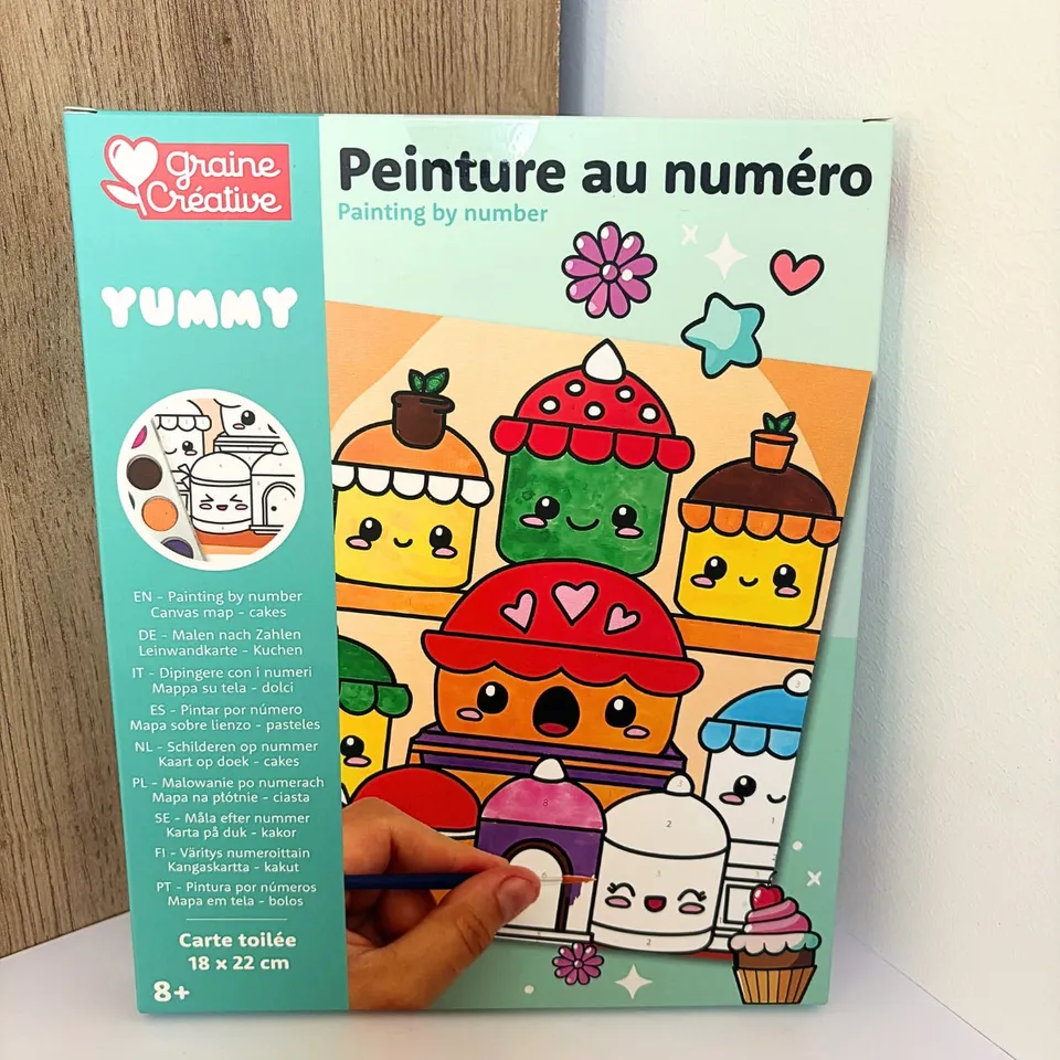 graine-cr-ative-yummy-g-teaux-peinture-au-num-ro-enfant image 1