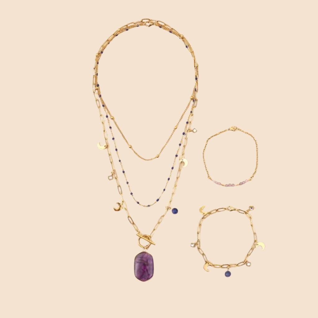 graine-cr-ative-kit-diy-bijoux-inox-parure-violette-dor image 1