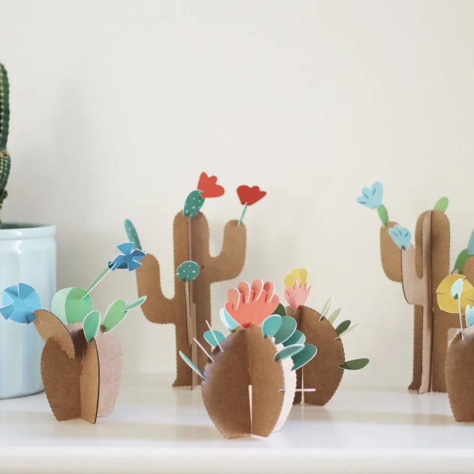 kit-cr-atif-6-cactus-construire-carton-recycl image 1