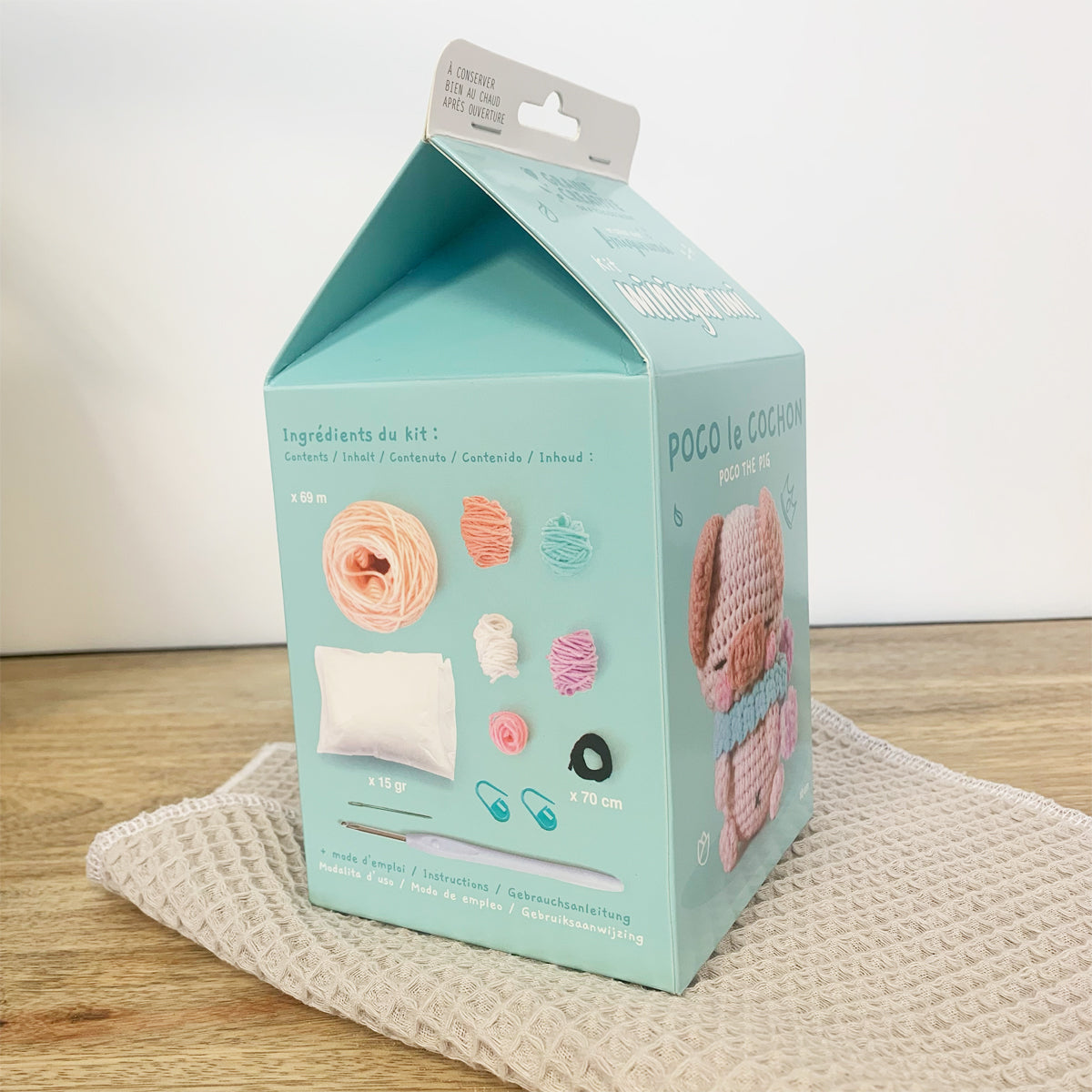 graine-cr-ative-minigurumi-cochon-poco-kit-crochet-coton-10-cm image 2