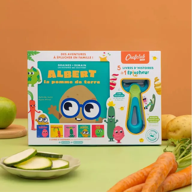 chefclub-graines-de-demain-coffret-livre-plucheur-enfant image 1