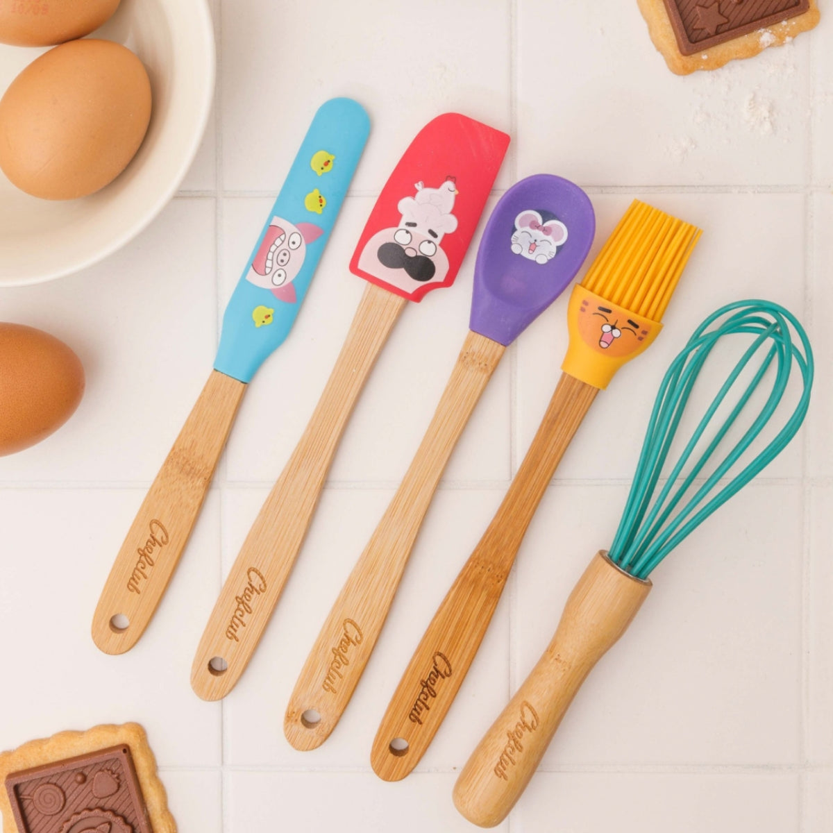 chefclub-kit-5-mini-ustensiles-cuisine-enfant-bambou image 1