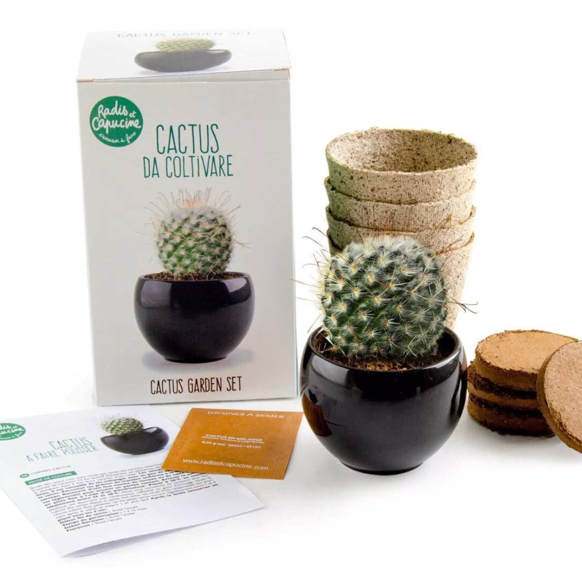 growing-paper-kits-kit-cactus-faire-pousser-pot-c-ramique image 1