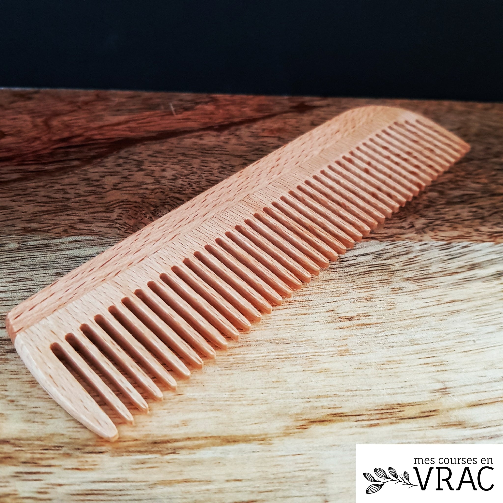 mes-courses-en-vrac-peigne-poche-bois-h-tre-cir-15-cm image 3