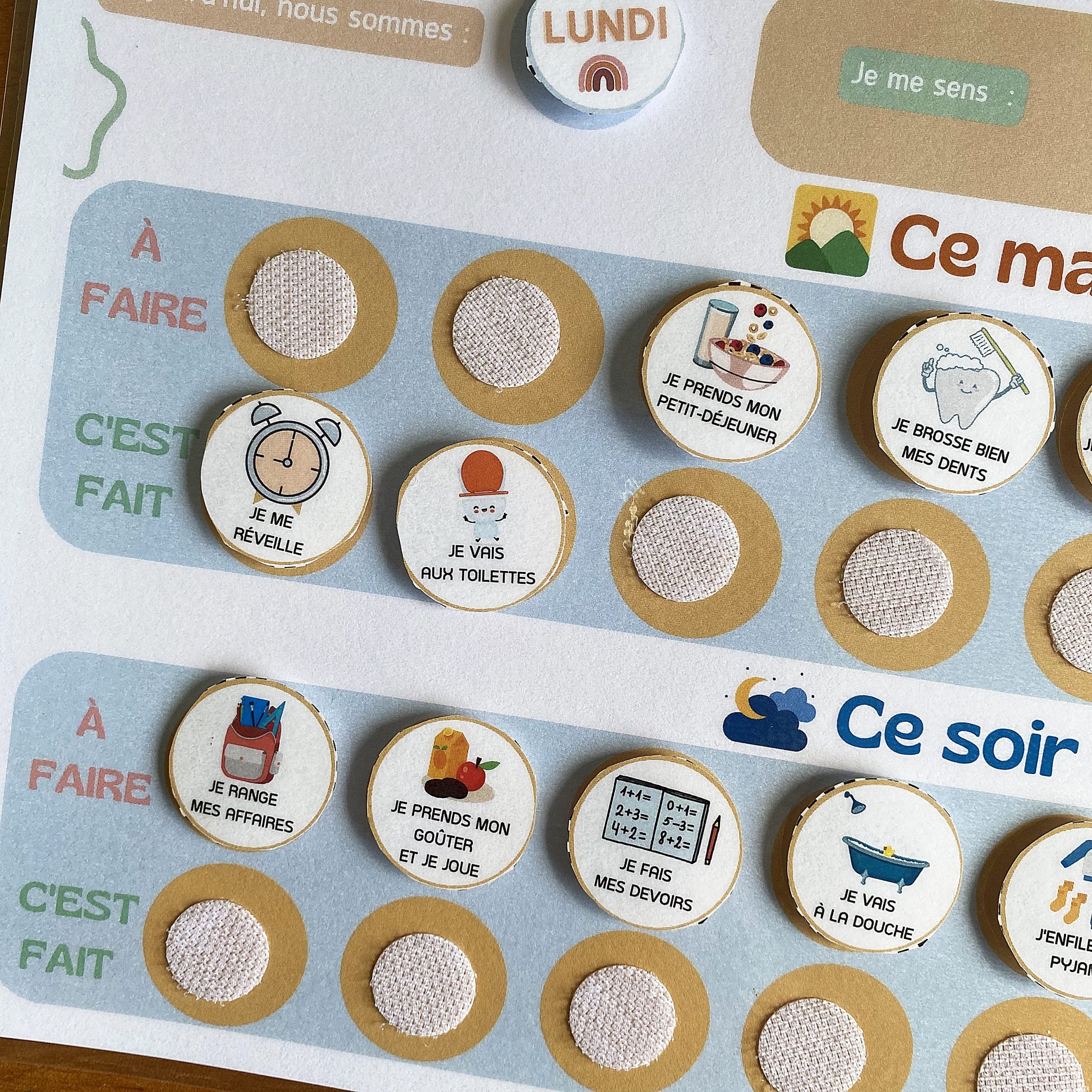 mes-courses-en-vrac-routine-jour-tableau-enfant-matin-soir image 2